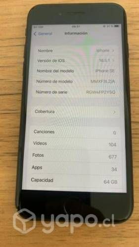 Iphone SE 2022 3ra Generación