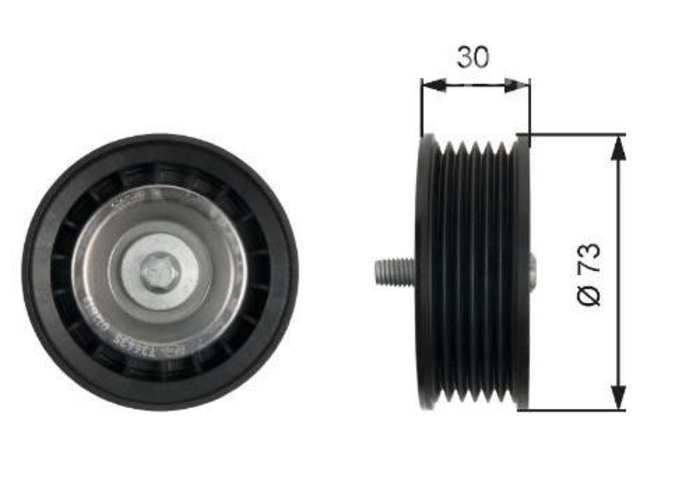Rodamiento de correa Mercedes B. clase E/ML/S/R/C+