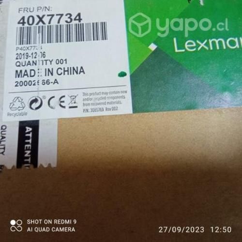 Unidad Lexmark 40x7734 original nueva