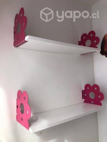 Repisas de niños con estructura metalica