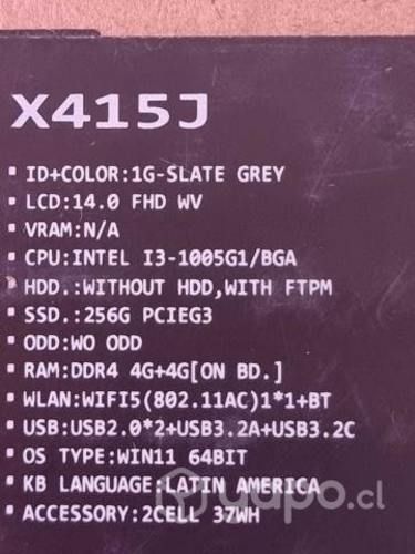 Notebook Asus X415J