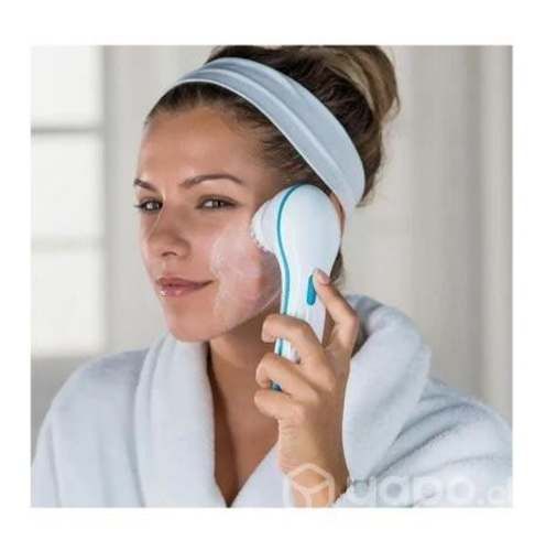 Limpiador facial spin spa exfoliante 2 cepillos