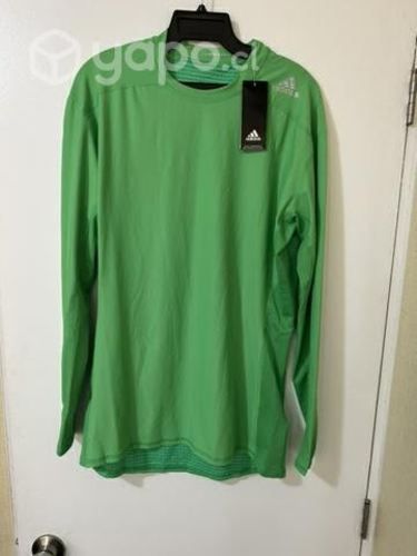 Polera de compresión Adidas verde