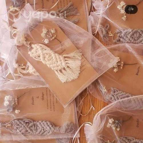 Llaveros en macramé