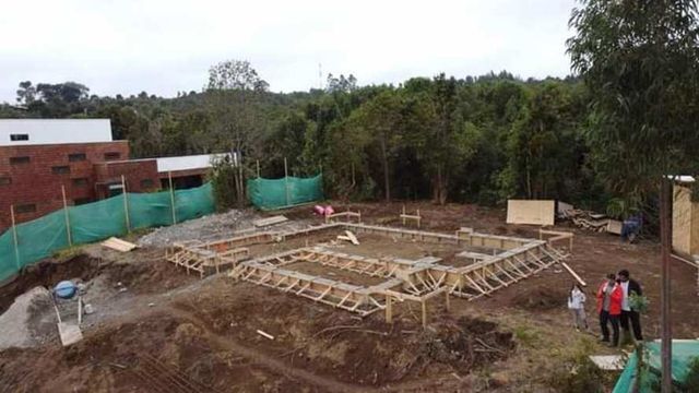 Se realizan trabajos en construcción