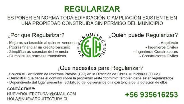 Regularizacion arquitecto