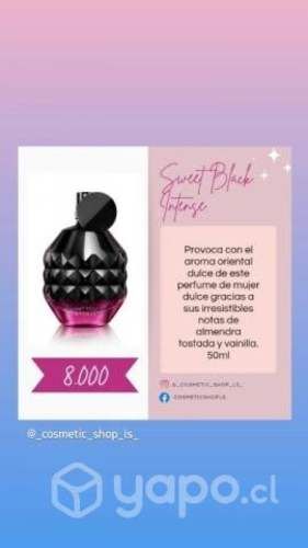 Perfume sweet black intense