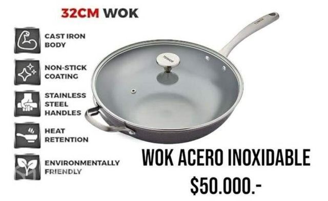 Wok de acero