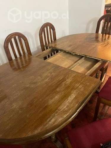 Comedor de madera extensible