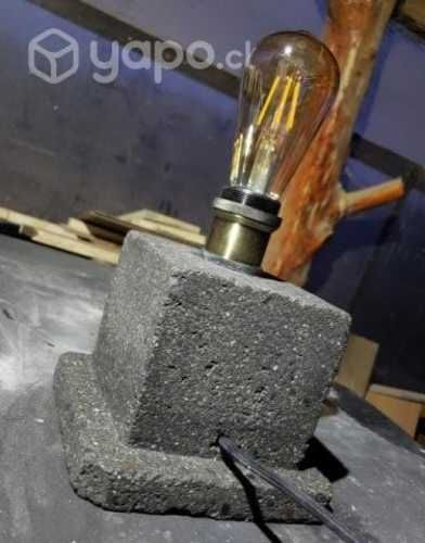 Lámpara vintage en hormigón