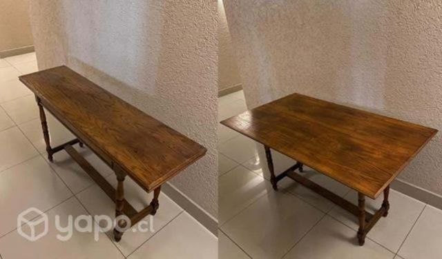 Mesa comedor/ arrimo madera antiguo