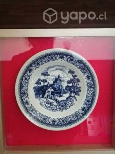 Loza chilena enmarcada