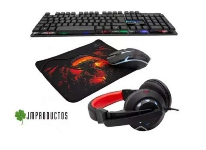 Kit Gamer Crew Monster 4 En 1 Envio Gratis
