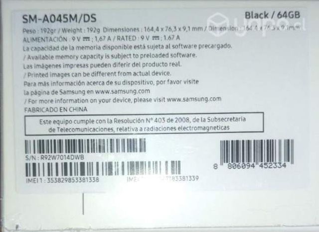 Celular Samsung Galaxy A04