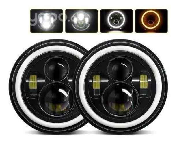 Focos Neblineros Led Delanteros Redondo Ojo Angel