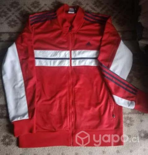 Poleron adidas rojo original talla L