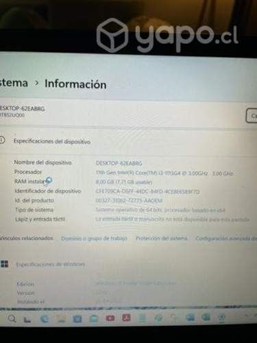 Notebook lenovo thinkpad i3 11 generacion 14&quot;