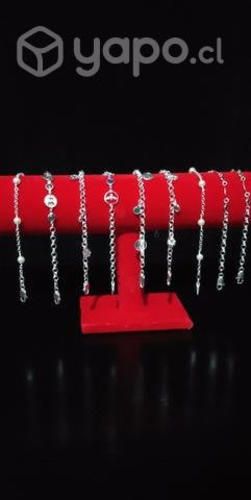 Pulseras De Plata Mujer , Ley 925