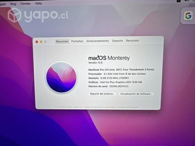 MacBook Pro Touch Bar 2017