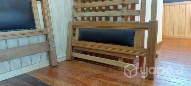 Maquesa de madera plaza y media