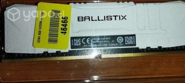 Ram dd4 ballistix usada 1 año