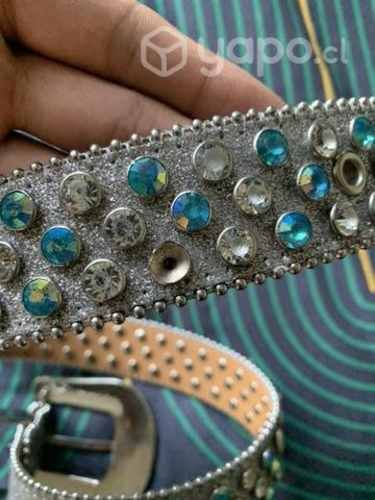 Bb Simon plateado perlas celeste