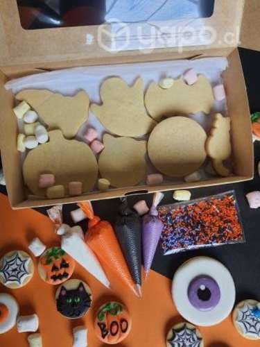 Kit / set galletas para pintar halloween regalo