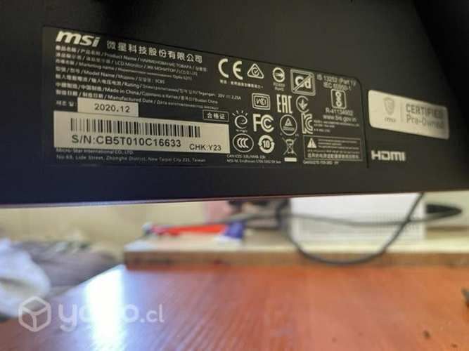 Monitor gamer msi optix g271 Ips 144hz ms 1