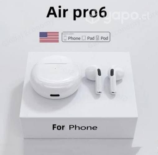 Audífonos inalámbricos TWS blanco y negro