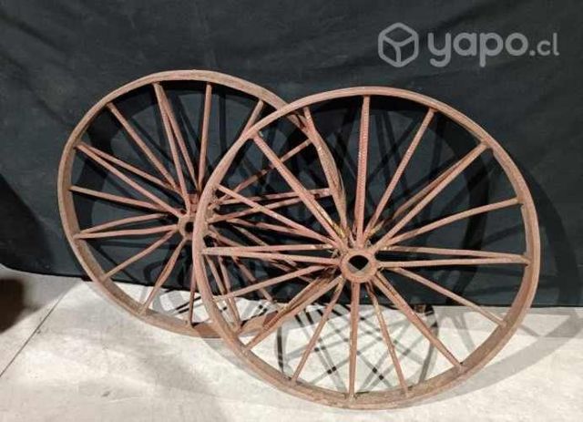 Par Ruedas Carreta Antigua Originales Grandes