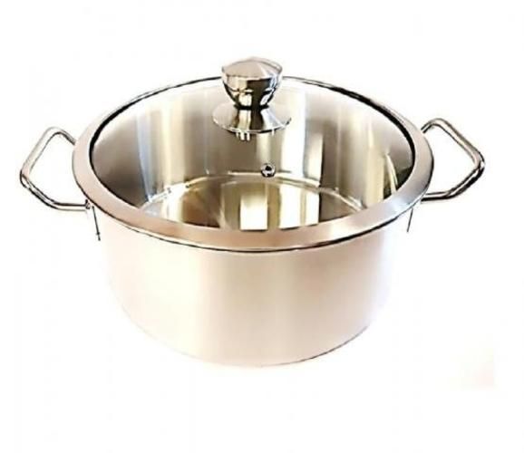Olla acero inoxidable ø30 cm tapa vidrio