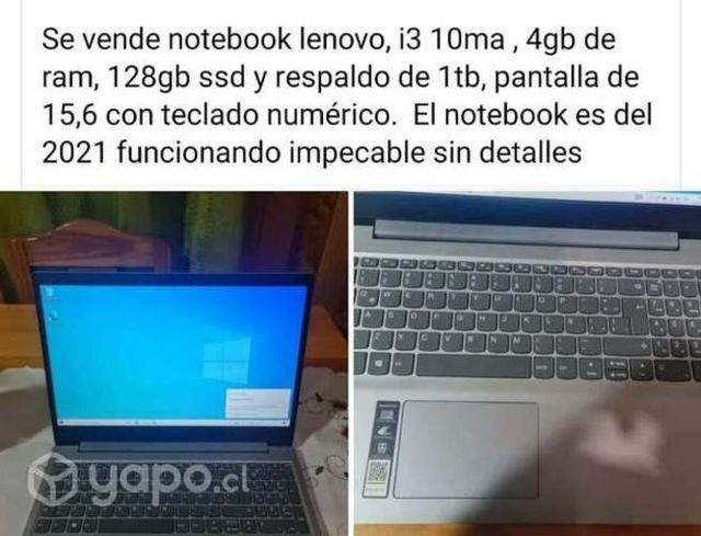 Notebook lenovo