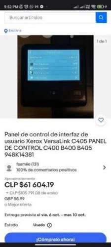 Pantalla digital xerox de impresora