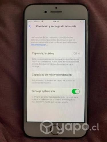 Iphone 8 seminuevo, sin uso 100% bateria