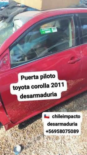 Puerta piloto Toyota Corolla año 2011 desarmaduría
