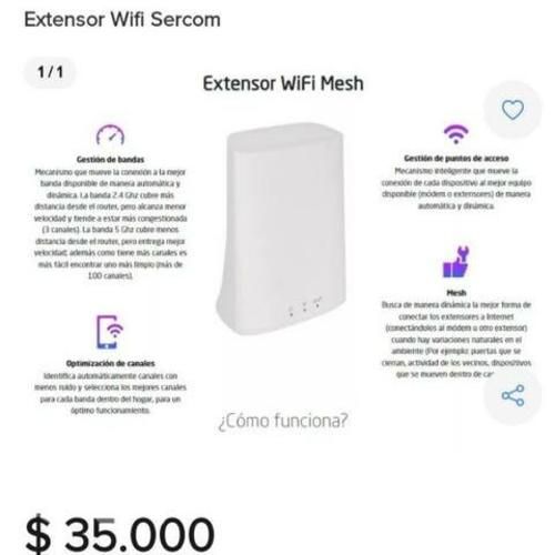 Extensor de wifi sercom