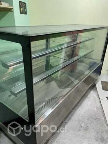 Vitrina pastelera recta iluminada calvac 2metros