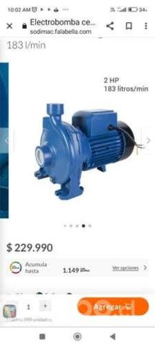 Motobomba de 2 HP Sin uso