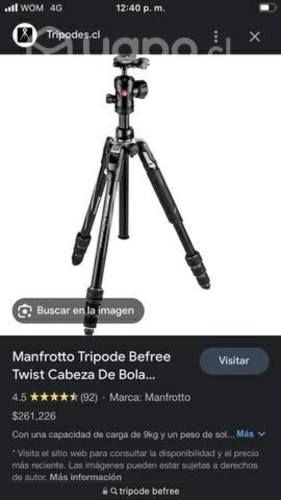 Trípode Manfrotto Befree twist cabeza de bola