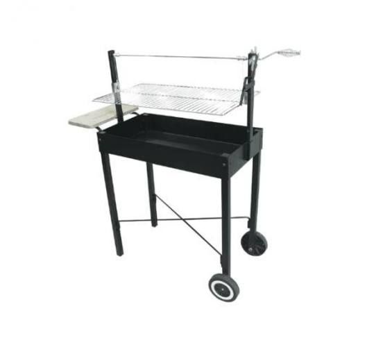 Parrilla rectangular con roldana