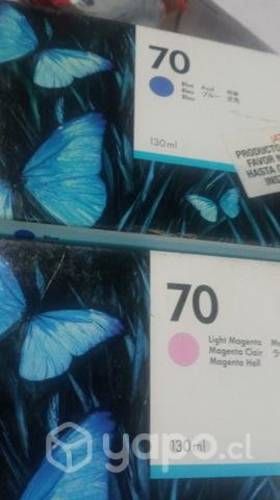 Tintas HP 70 colores originales de 130ml