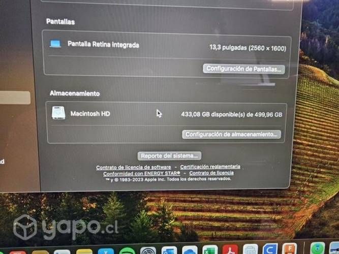 MacBook Air 2020 500GB, como nuevo