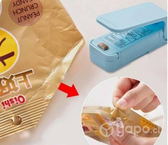 Mini selladora de bolsas portátil