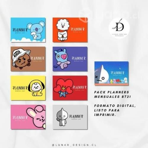 BT21 Planners 2024 Imprimibles Pack