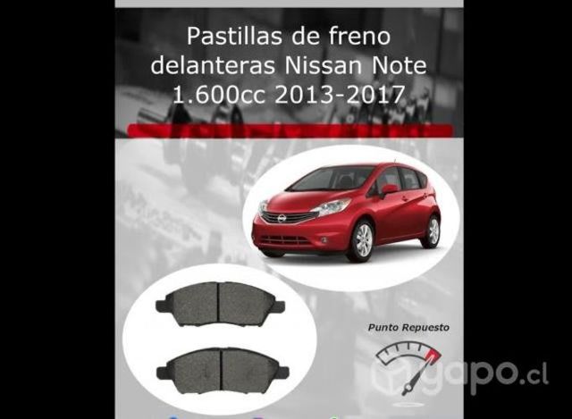 Pastillas de freno Nissan Note 2013-17