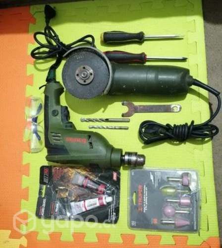 Taladro y Esmeril Bauker