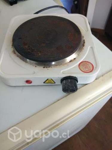 Plato eléctrico funcionando