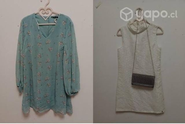 Fardos de ropa y máquinas