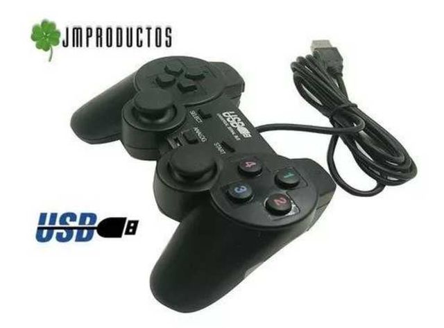 Joystick Control Alámbrico Usb Pc Dualshock X2 Uni