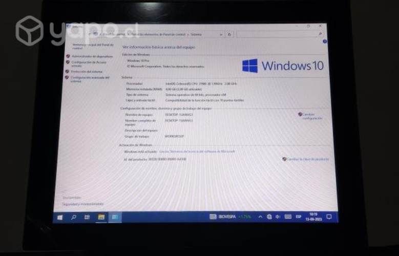 Punto de Venta con pantalla touch